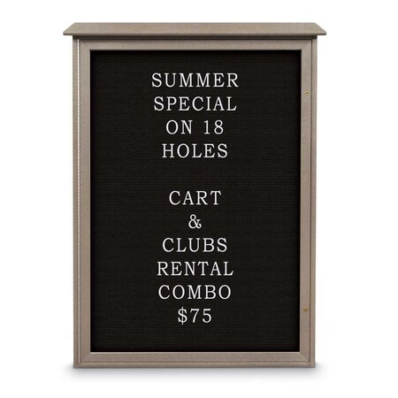 United Visual Products Indoor Enclosed Combo Board, 72"x36", White Frame/White Porcelain & Buff UVCB7236W-WHTPORC-BUFF